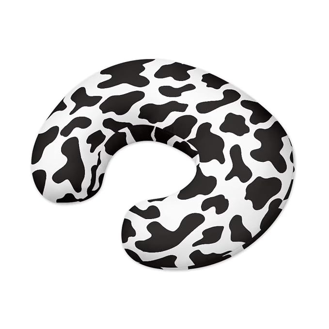 Cow Print Baby Nursing Pillow Cover Breathable Durable Neutral Breastfeeding Pillow Cover Soft Nursing Pillow Case for Toddler Infant