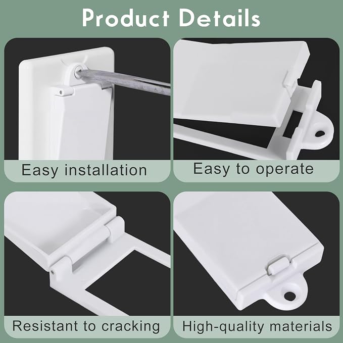 6 Light Switch Guard Cover, Baby Proof Wall Switch Cover Guard for Rocker Light Switch Protects Your Lights or Circuits from Being Accidentally Turned On or Off (White)