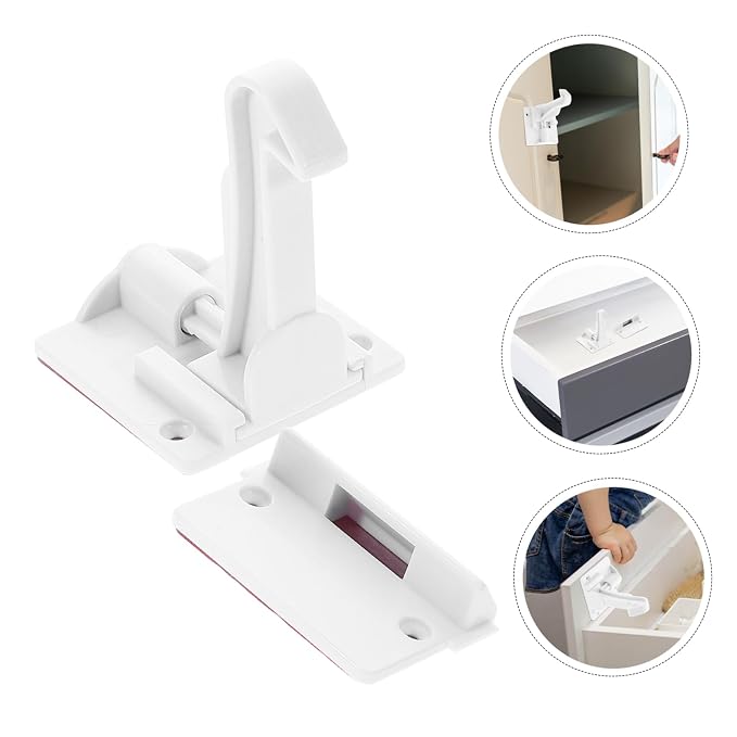 CHILDWEET 12pcs Invisible Childproof Cabinet Door Locks Magnetic Locks Easy to Use for Boys and Girls Safety and Childproofing