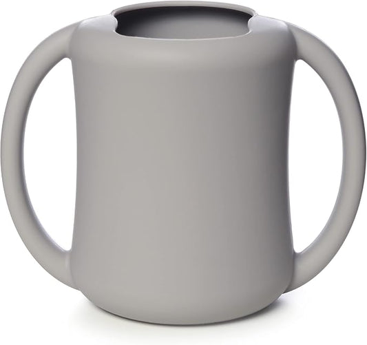PrimaStella Silicone Baby & Toddler Training Cup with Handles (Stone)