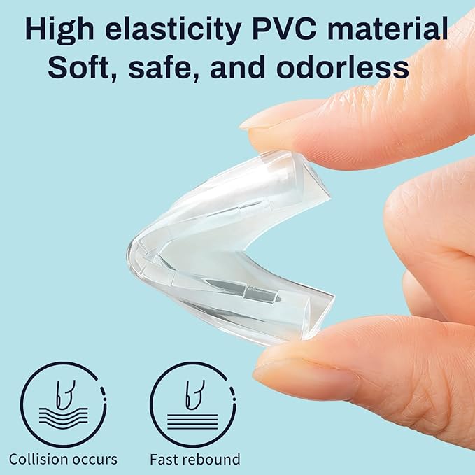12 Pack Table Protectors, Corner Protector for Baby, Clear Furniture Corner Guards & Edge Safety Bumpers Cushion to Cover Sharp Furniture & Table Edges (23 Count (Pack of 1))