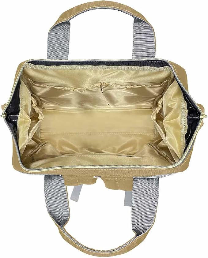 InterestPrint Custom Name Diaper Bag - Princess Butterfly Nursing Backpack Personalized for Women & Men