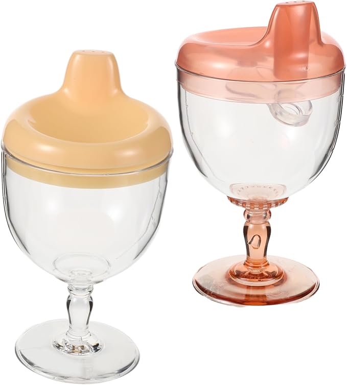 BESPORTBLE 2pcs Boy Girl Cups Straw Cup Boy Girl Open Drinking for Water Bottles Milk Water Training for Plastic