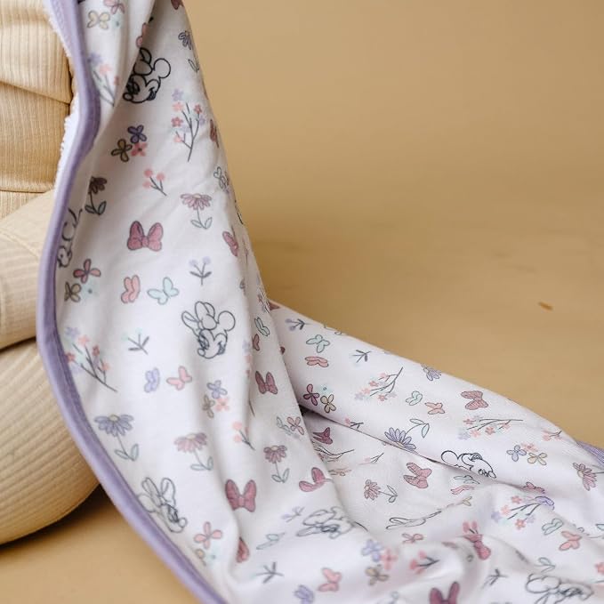 Copper Pearl Premium Knit Hooded Bath Towel Minnie Mouse's Bowquet
