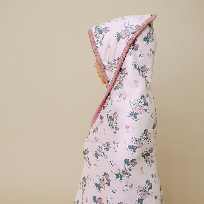 Copper Pearl Premium Knit Hooded Bath Towel Minnie Mouse