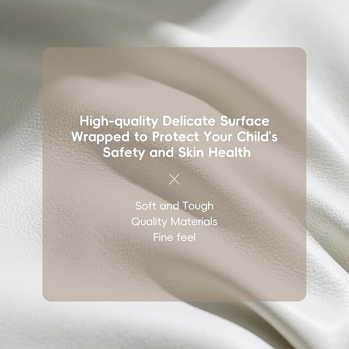 Suihuooo Baby Play Mat Foldable, 1.2" Thick Waterproof Playmats for Floor, Thicken Foam Playmat for Tummy Time, 47x47 Playpen Mat, Portable Baby Floor Mat for Infant, Toddler, Beige