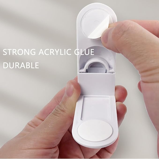 4 Pack Kitchen Cabinet Locks Baby Proofing Adhesive 90 Degree Right Angle Drawer Locks Latches Child Safety Baby Locks for Bedroom Dresser Storage Tower Nightstand Bedside Table File Cabinet