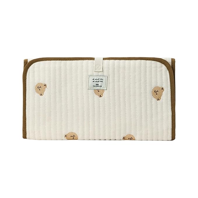 Portable Baby Changing Pad Foldable & Water Proofing Mat Built-in Mesh Pocket for Newborns and Parents During Travel
