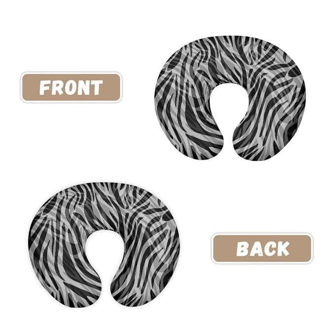 Zebra Breast Feeding Nursing Pillow Cover with Hidden Zipper, Breastfeeding Nursing Pillow Slipcovers Super Soft for Breastfeeding Moms