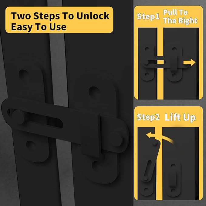 55.1 inch Extra Tall Pet Gate, Extra Wide 29.92"- 43" Adjustable Dog Gates, Pressure Mounted Walk Through Swing Safety Tall Cat Gate for Doorways, Stairs, Kitchen(Black)