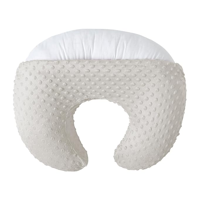 Nursing Pillow and Positioner for Breastfeeding, Ultra Soft Baby Breastfeeding Pillows for More Support for Mom and Baby, with Premium Removable Cover (Sand)