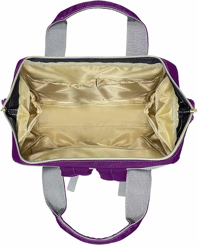 InterestPrint Custom Diaper Bag Personalized With Text - Mummy Nappy Backpack, Fashion Shoulders Casual Daypack Travel for Women Men