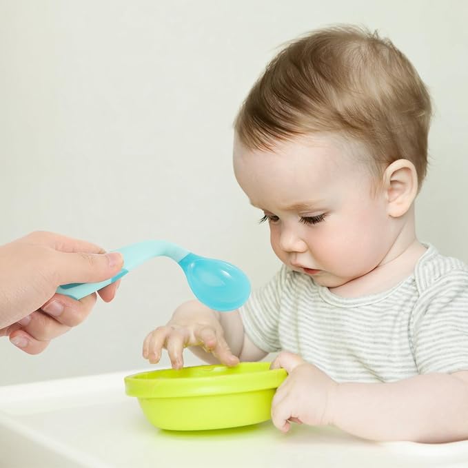 Boys and Girls Utensil Set Boy Girl Spoon and Fork Self-feeding Left-handed Stainless Steel Design