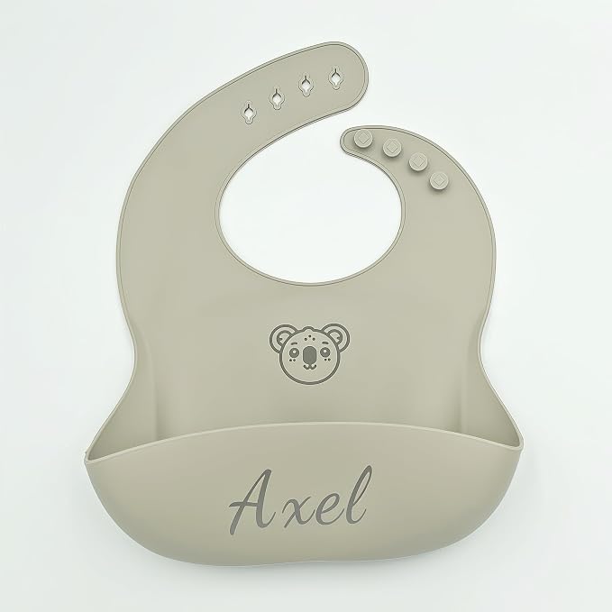 Personalized Silicone Baby Feeding Kit with Name – BPA-Free Self-Feeding Starter Set for Infants & Toddlers, Custom Baby Gift for Boys and Girls，lovely Baby Product (Color Y20)