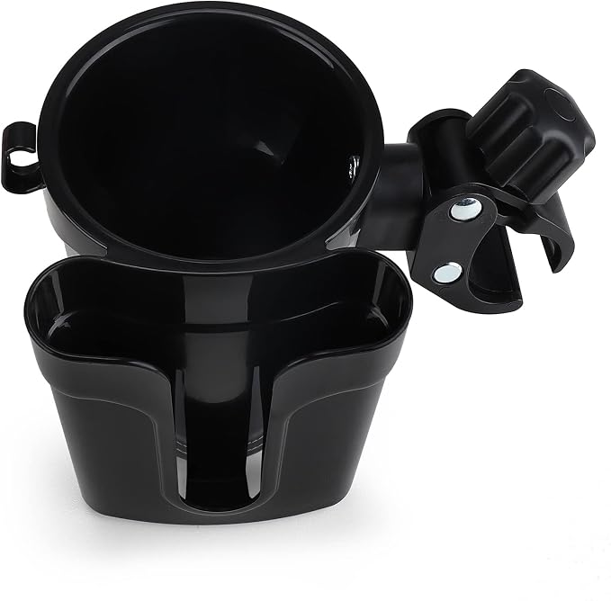 Accmor Stroller Cup Holder with Phone Keys Holder, 3-in-1 Universal Cup Holder, Drinks Bottle Holder for Stroller, Bike, Wheelchair, Walker, Scooter