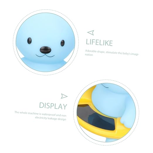 GALPADA Floating Bath Thermometer for Babies Waterproof Pool Thermometer Toy Digital Shower Water Temperature Gauge Easy to Read LCD Display Safe for Newborns