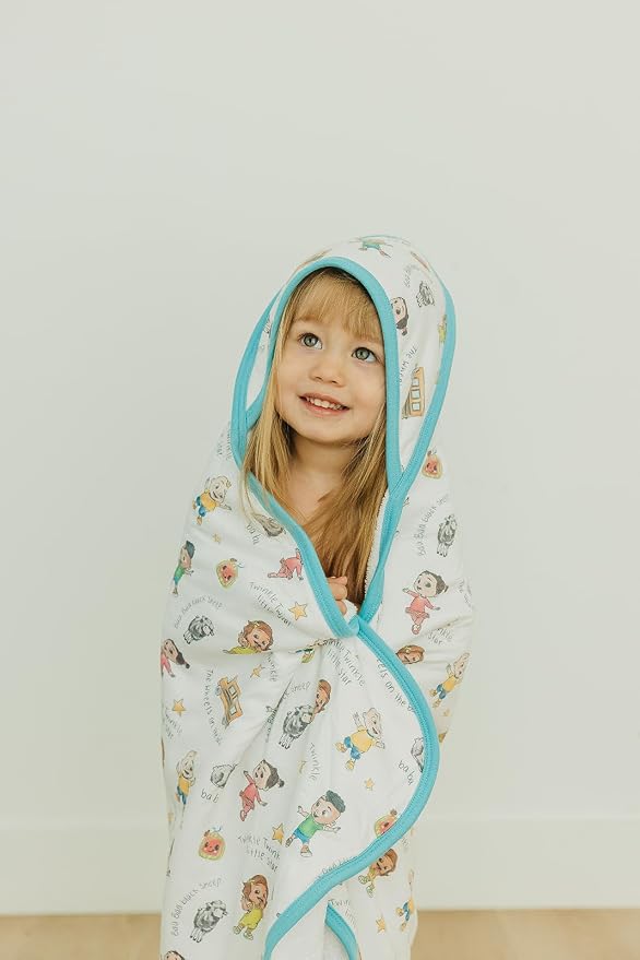 Copper Pearl Premium Knit Hooded Bath Towel CoComelon Friends