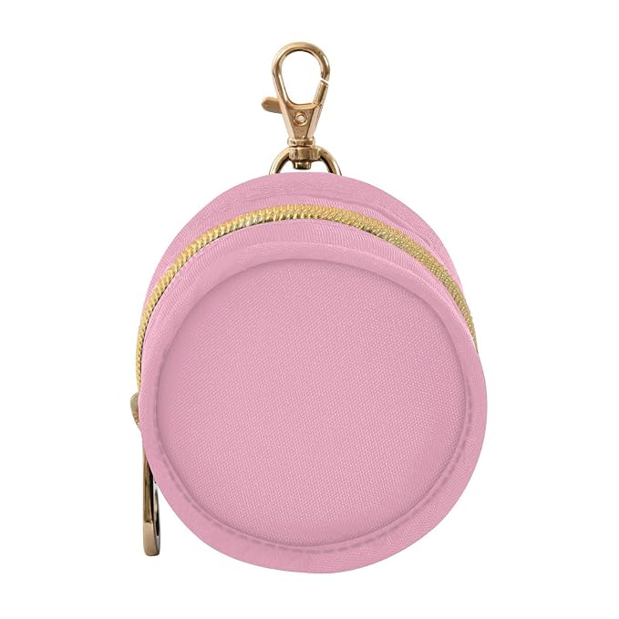 Pink Pacifier Holder Case Newborn Pacifier Storage Pouch for Boys Girls Easy Attach to Diaper Bag Portable Baby Essentials Container