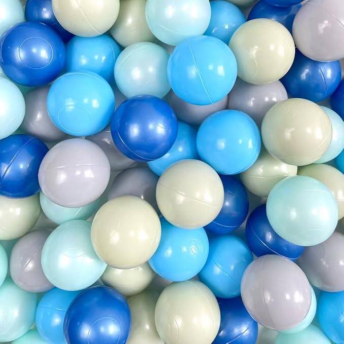 200/500/1000/2000 Count Soft Plastic Ball Pits Balls Colorful Play Pits Balls for Pet Dogs Ball Pits 2.2" Large Phthalate Free Bpa Free Balls for Toddlers 1-3 Baby Kids