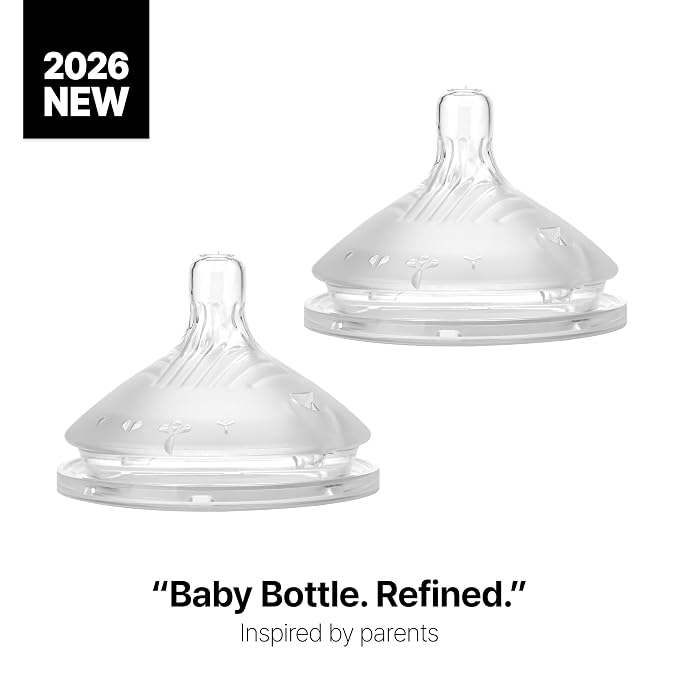 Silicone Baby Bottle Set for Newborn & Baby – Comotomo Gen 2 Feeding Bundle with 5oz & 8oz Anti Colic Baby Bottles (Green) + Fast Flow Replacement Nipples – Breast Like Bottle Feeding
