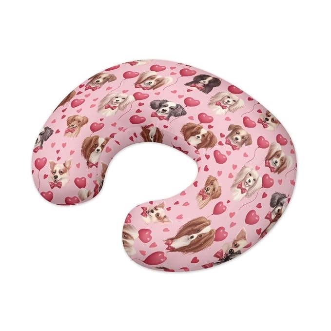 Dog Balloon Nursing Pillow Cover Slipcover, Breastfeeding Newborn Infant Feeding Cushion Cover Pillow Slipcovers for Breastfeeding Moms