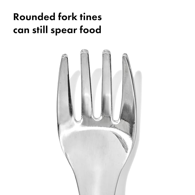 OXO Tot Fork and Spoon Set - Blossom