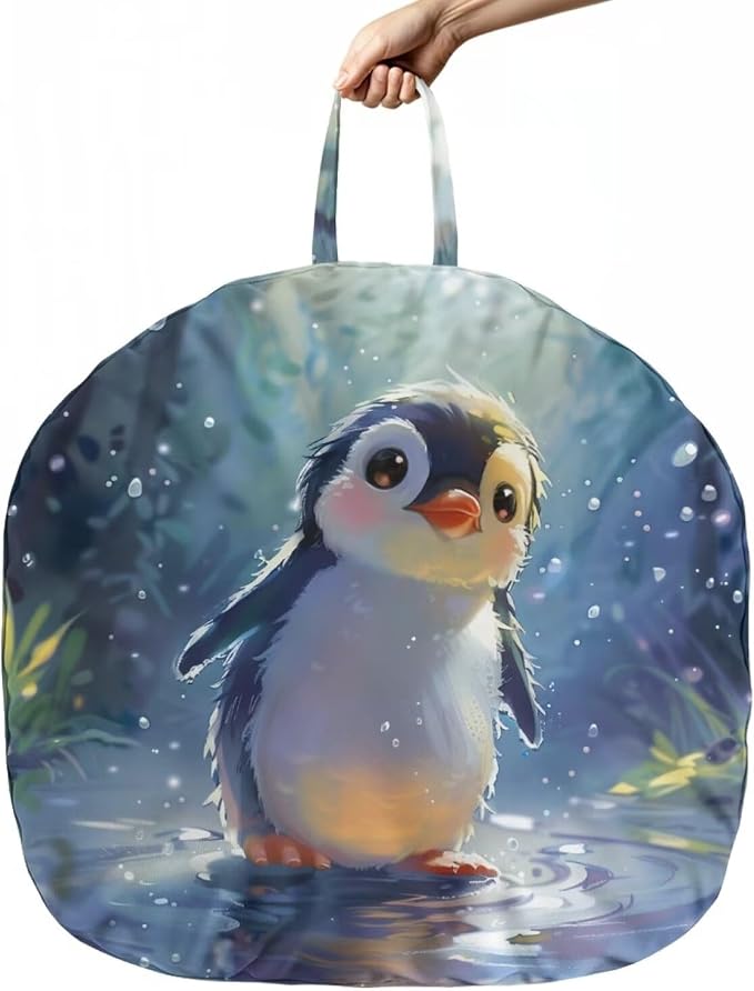 Cute Penguin Nursing Pillow Cover Case Plush Breathable Breastfeeding Pillow Slipcover Fits Nursing Pillow Super Soft Snug Positioners for Baby Boy Baby Girl Nursing Covers