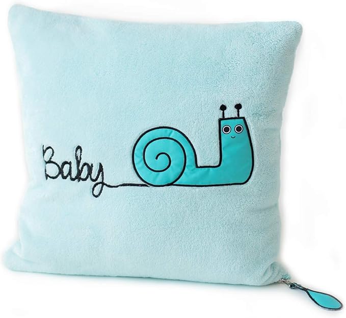 Milk&Moo Baby Swaddle Sleep Sack, Baby Swaddle Blanket Set, Soft Muslins Swaddle Blankets, Baby Receiving Blanket with Baby Pillow and Baby Security Blanket, Blue