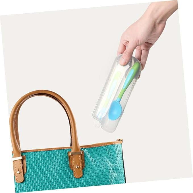 1Set Bendable Fork Spoon for Feeding Tableware and Easy to Clean for Food