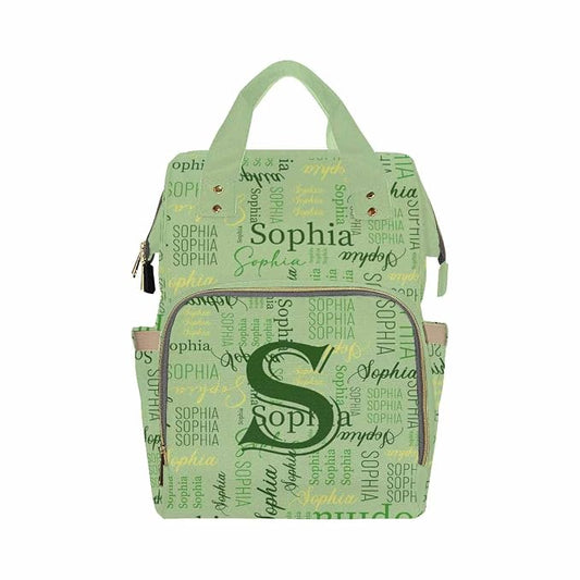 InterestPrint Personalized Diaper Backpack with Name Custom Monogram Nappy Bag Customized Logo Text Nursing Bags for Sister BFF Present