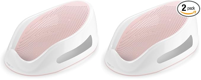 Angelcare Baby Bath Support (Pink) | Ideal for Babies Less Than 6 Months Old (Pack of 2)