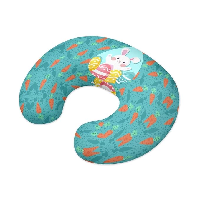 Easter Bunny Nursing Pillow Slipcover Sleeve, Ultra-Soft Baby Nursing Pillow Removable Cover for Breastfeeding Pillows, Pillow Not Included