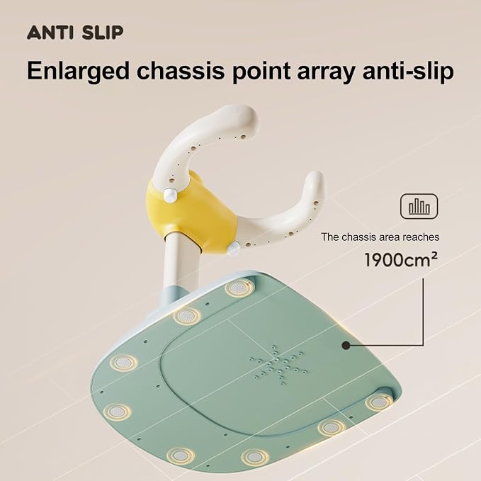 Baby Shower Stand, Foldable Baby Duck Frug Bath Stand Adjustable Infant Bath Support Toddler Shower Stands with Anti-Slip Base Drainage Holes Showers Head Holder for Infants 8-24 Months Gift Yellow C