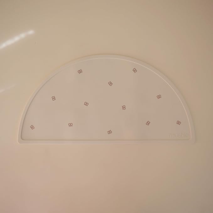 mushie Silicone Placemat for Kids | BPA-Free Non-Slip Design (Pretzel)