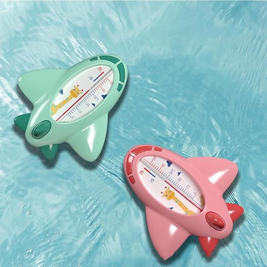 GARVALON 2pcs Bathing Water Thermometer Pink Adorable Floating Temperature Gauge for Newborn Safety and Bath Time Monitoring