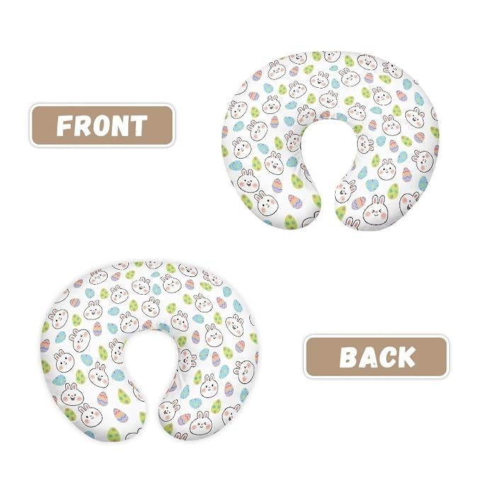 Cartoon Rabbit Nursing Pillow Covers for Breastfeeding Pillow, Cozy Nursing Slipcover Breastfeeding Pillow Covers for Breastfeeding Mom
