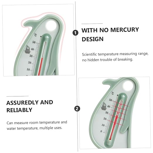 CHILDWEET Water Thermometer for Bath Tub, Penguin Floating Cartoon Design, Accurate Temperature Measurement Tool for Newborn and Safety Random Color