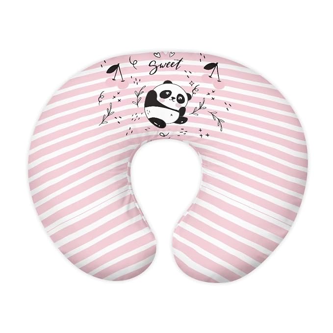 Panda Strip Nursing Pillow Cover for Breastfeeding Pillow, Ultra Soft and Cozy Nursing Pillow Slipcovers Good Choice for Mom or Baby