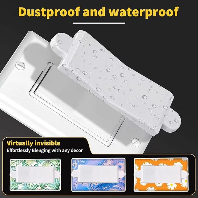 Child Proof Switch Cover and Guard - Light Switch Blocker and Lock (White, 1 Piece)