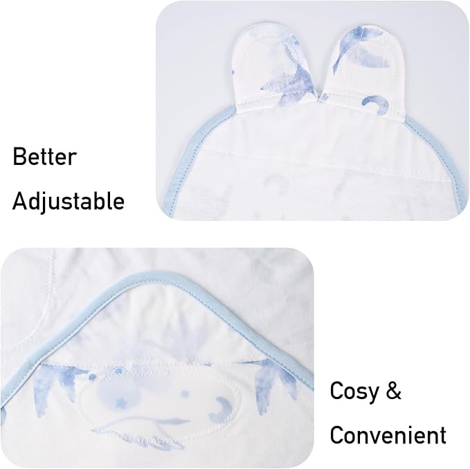 Baby Swaddle Sleep Sack 3 Pack, Organic Cotton Newborn Swaddle Wraps for 0-3 Months, Adjustable Wings, Breathable Soft Swaddling Blankets for Infant Boys Girls, Baby Sleep Essentials
