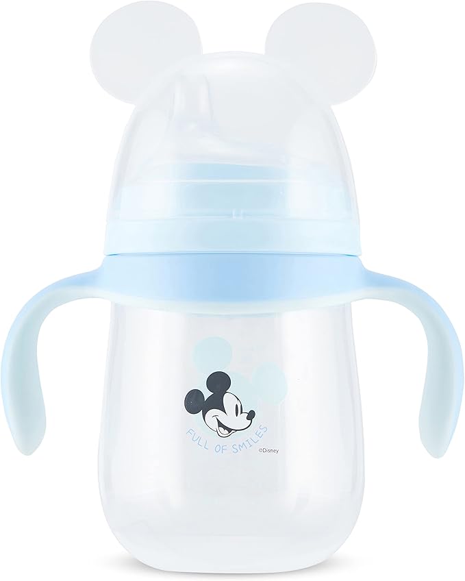 Disney Sippy Cups for Toddlers, Learner Sippy Cups for Kids with Pacifier, BPA-Free Trainer Cup with Handles, Leak-Proof Minnie Mouse and Mickey Mouse Sippy Cups, Perfect Unisex Gift for Children