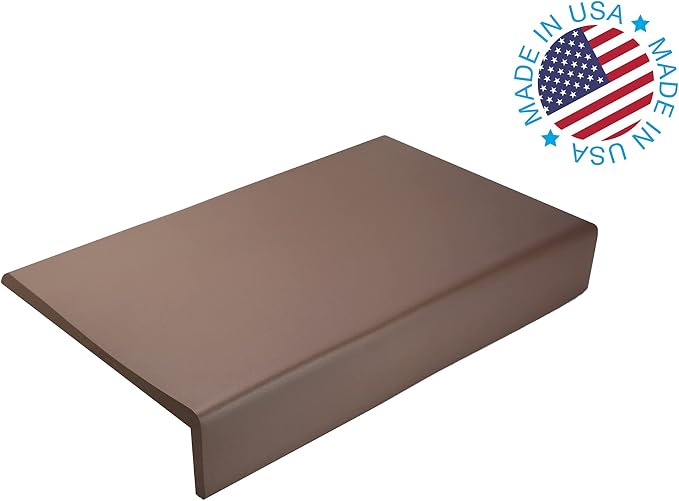 Kidkusion Soft Seat Edge Cushion | Made in USA | 12" | Brown | Fireplace Safety Cushion | Hearth Pad