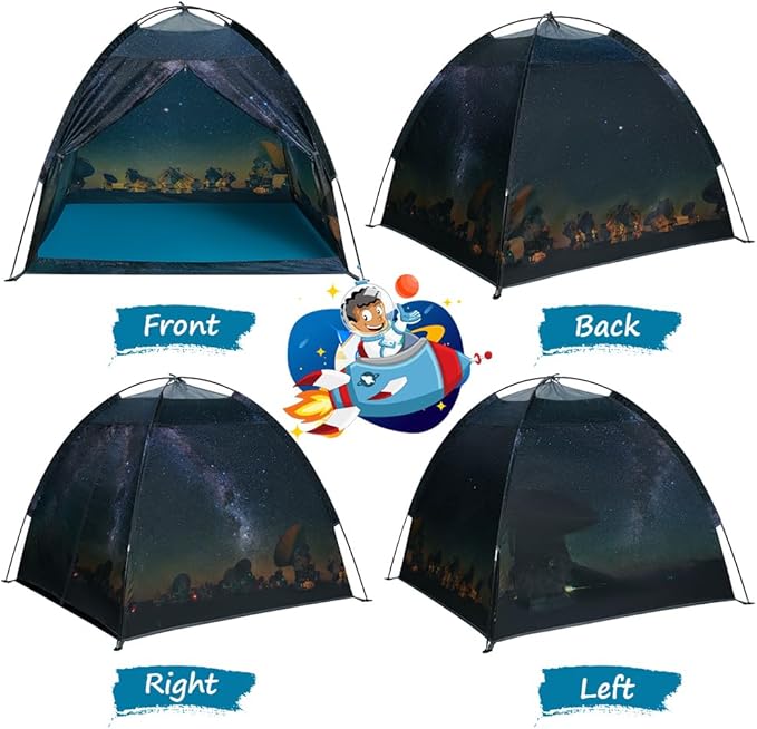 Mnagant Kids Play Tent Imaginative Play Popup Tents Space World Tent for Kids Indoor/Outdoor Fun-Kid Galaxy Dome Tent Playhouse for Boys and Girls,Perfect Kid?™s Gift- 47" x 47" x 43"