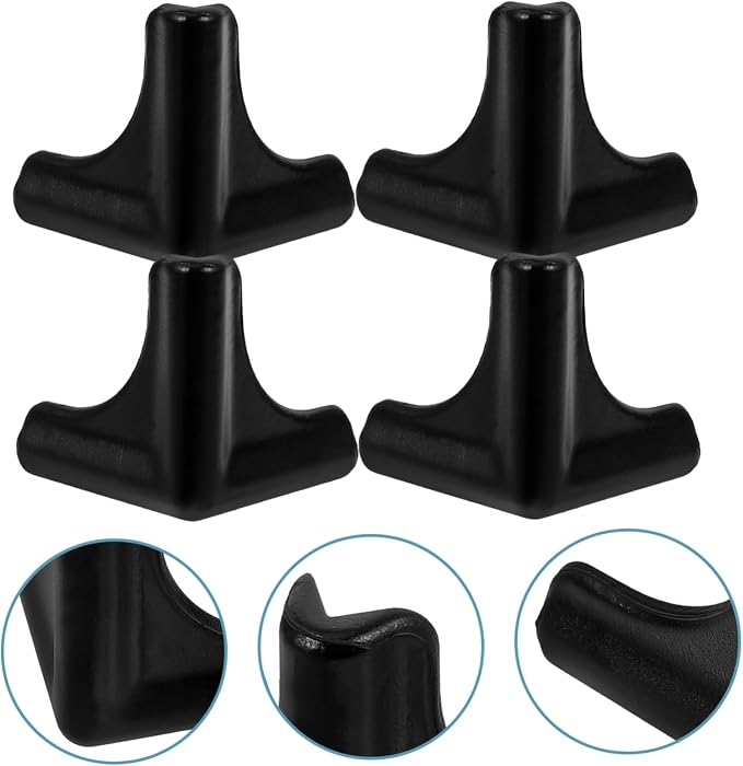 Hemoton 4Pcs Silicone Furniture Corner Protectors 1.77 Inch Soft Elastic Childproof Table Corner Guards for Home Office School Safety