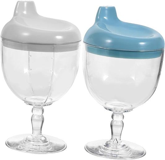 2pcs Boy Girl Training Cup Detachable Water Goblets for Boys and Girls Multi-function Sippy Cups Blue and White Unbreakable Design for Easy Drinking and Learning