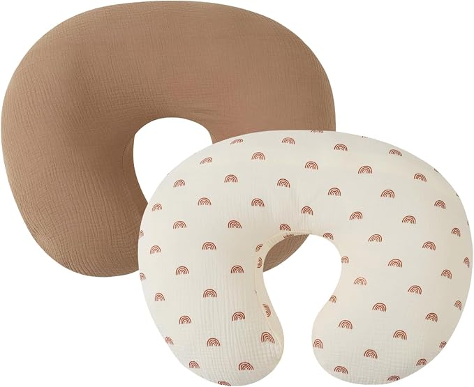 2pcs/Set Removable Baby Feeding Pillow Case Newborns Breastfeeding Cushion Covers Detachable Sleeve for Boys Girls