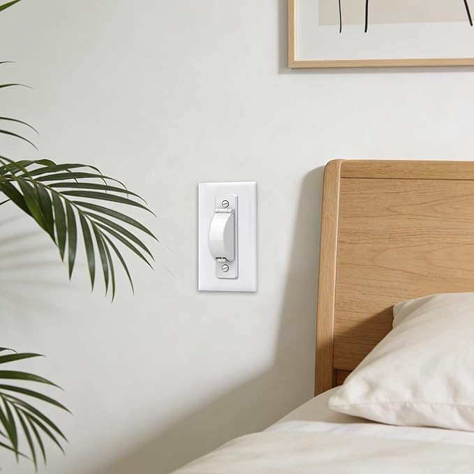 Light Switch Cover Guard, Child Proof Switch Guard 2 Pack for Toggle Switch, Prevent Kids from Turning Lights On/Off, Easy Install Wall Switch Protector (White)