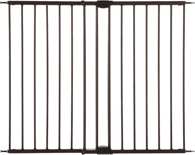 MyPet Windsor Walk Thru Pet Gate: 28.68" - 47.85" Wide Dog Gate. Hardware Mount, Dog Gates for The House, Cat Gate for Doorway. 31" Tall, Matte Bronze