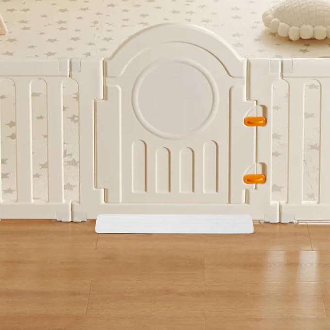 Tofficu Safety Door Fixator Baby Gate Anti Kick Pedal Plastic Footbar 17.91X5.11X1.18 Inch for Stairway Protection and Child Safety