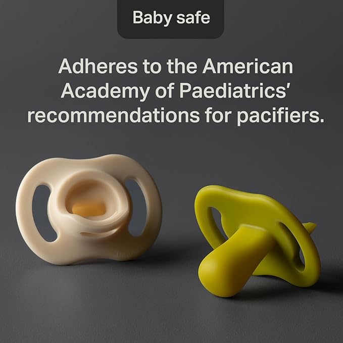 Tommee Tippee Stay Put Pacifier Set, Contains 2 Ultra-Light StayPut Glow in the Dark Pacifiers and 2 Ultra-Light StayPut Pacifiers, 6-18 Months, Colors May Vary, One-Piece Silicone Design, Pack of 4